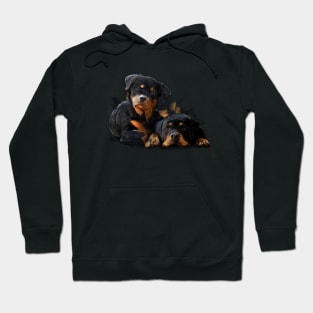 Rottweiler Welpen Hoodie